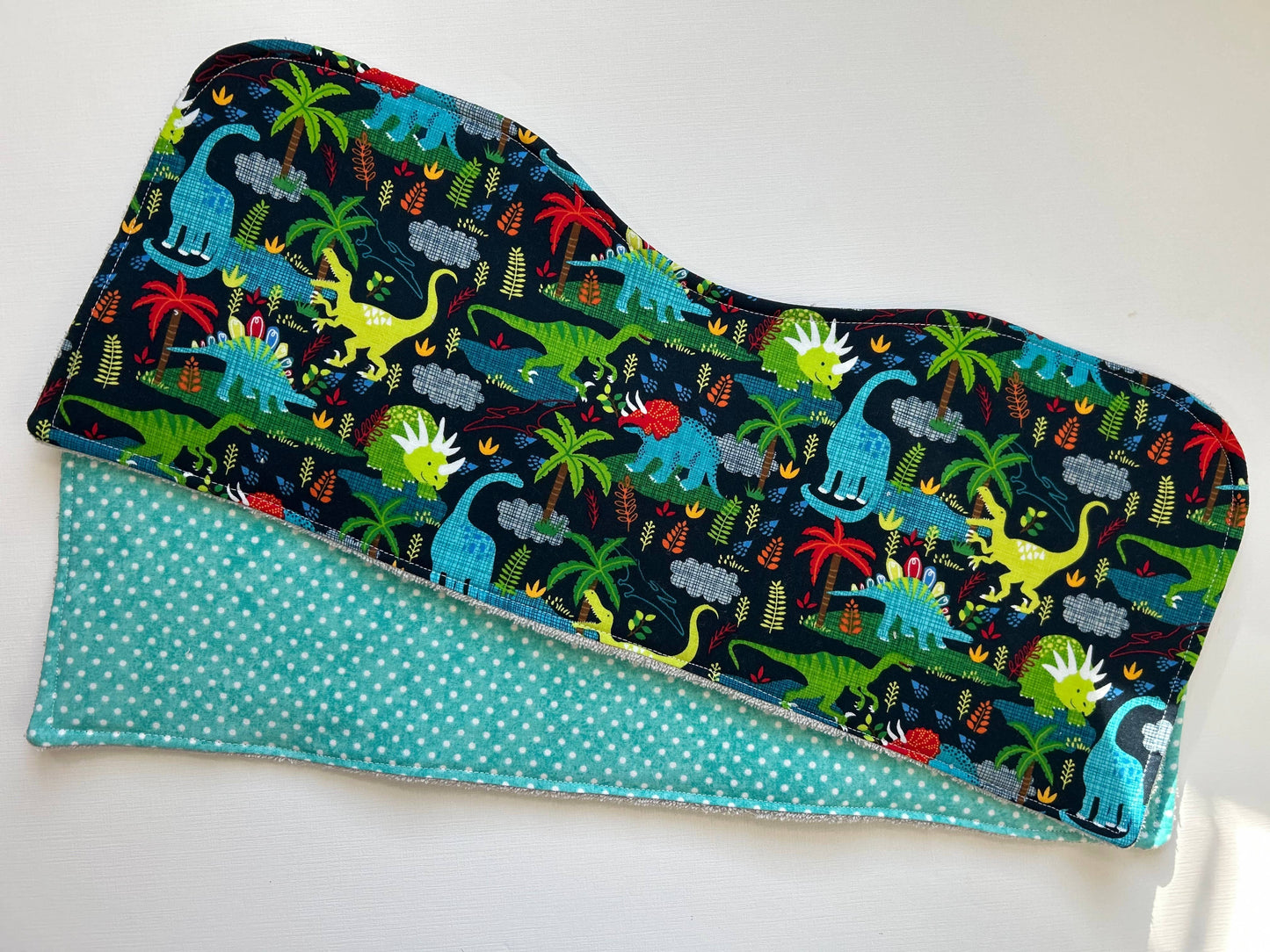 Primary Dinos Burp Cloth, set of 2