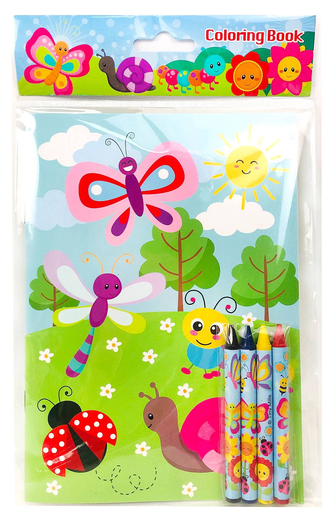 Spring Coloring Books with Crayons Party Favors