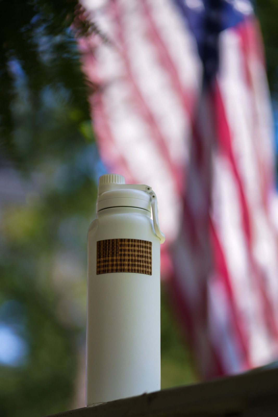 American Flag Wooden Sticker | 11