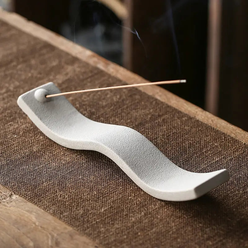 Wave Ceramic Incense Stick Holder