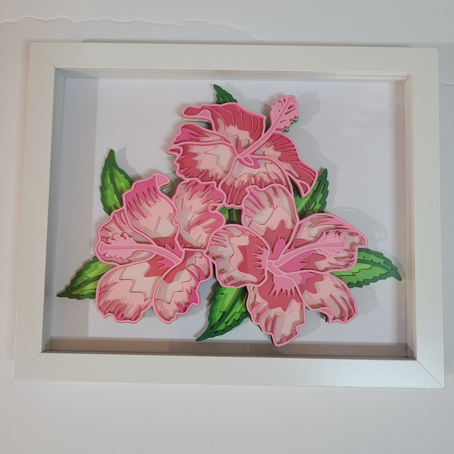Hibiscus Shadow Box