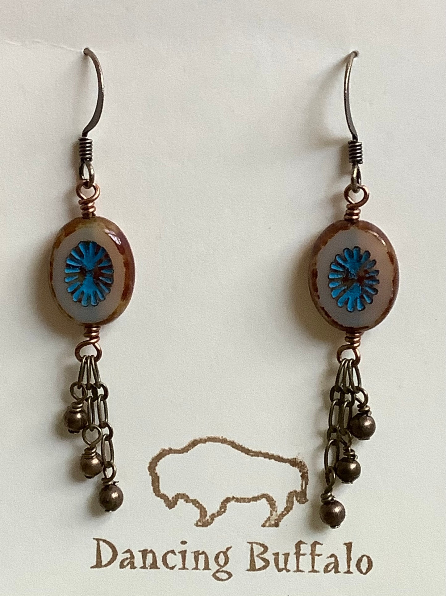 Czech Glass Bead Earrings