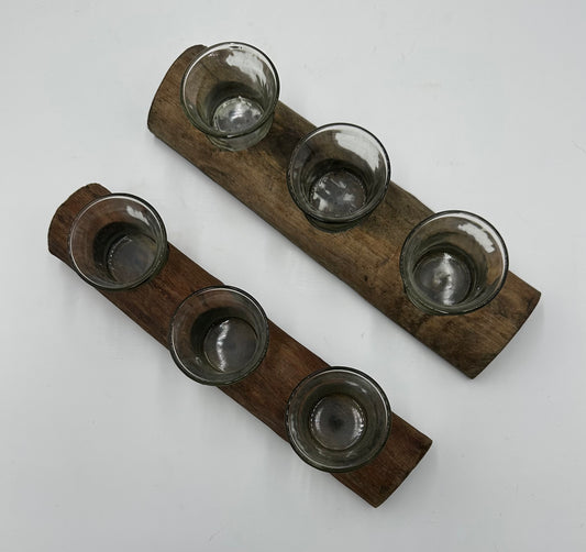 Hard Wood Candle Holder