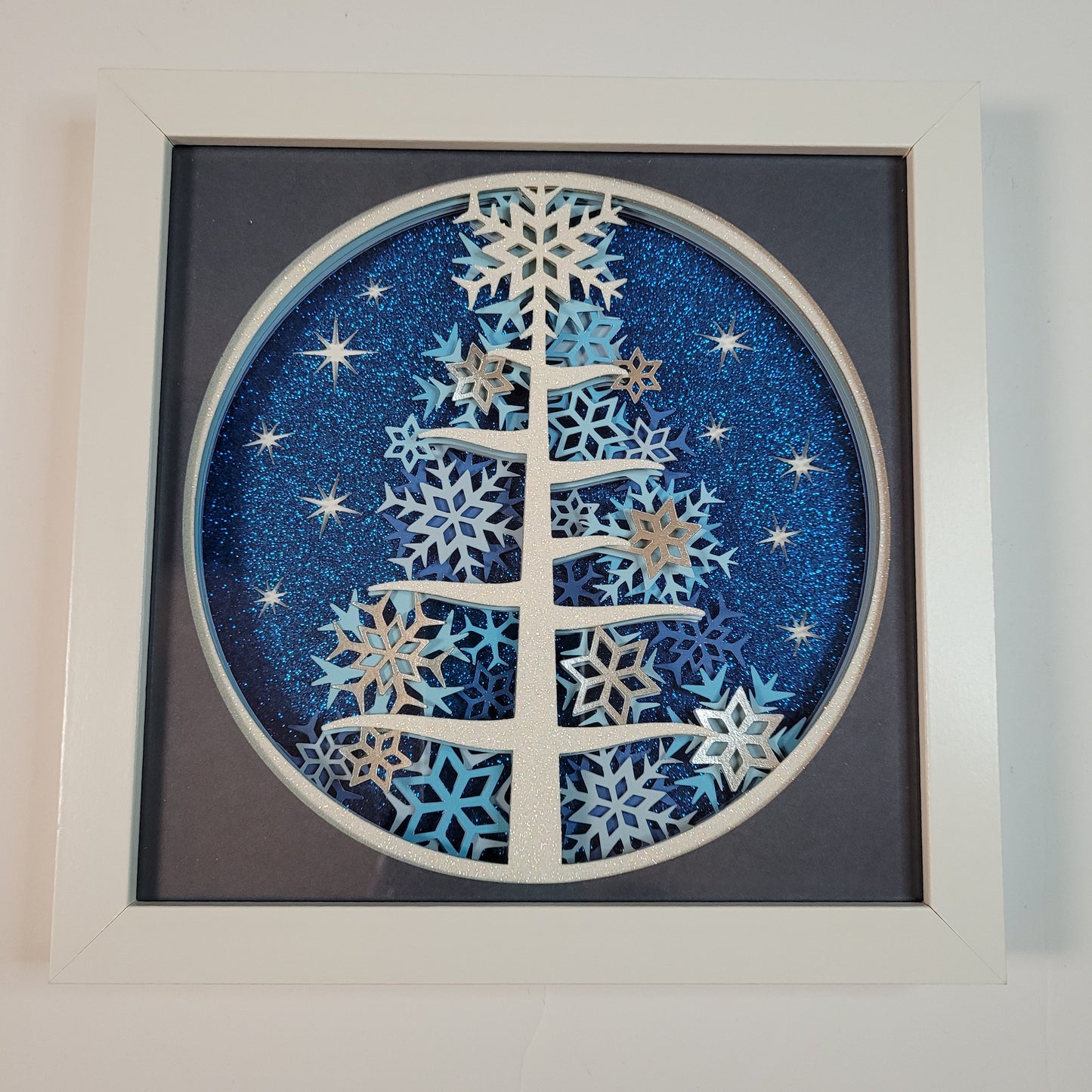 Snowflake Tree Shadow Box