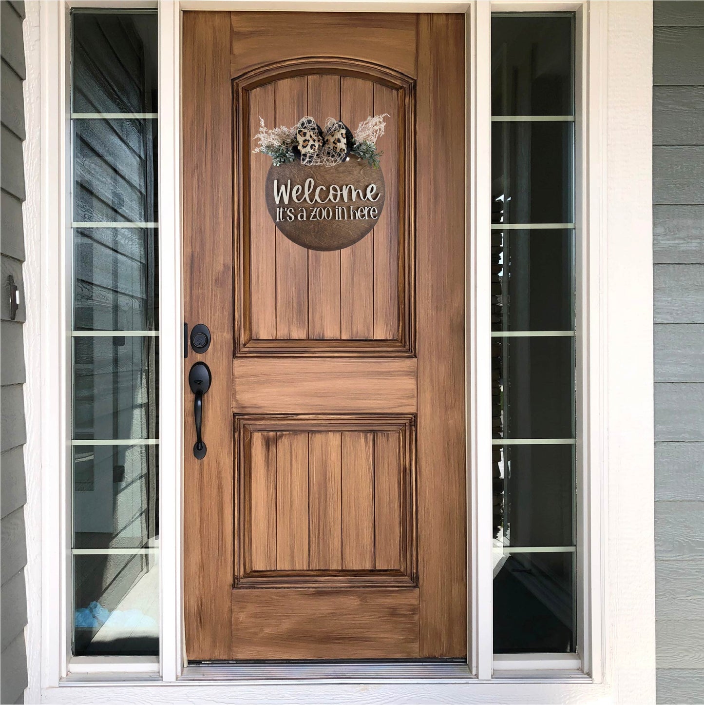 Welcome It's The Jungle Door Sign