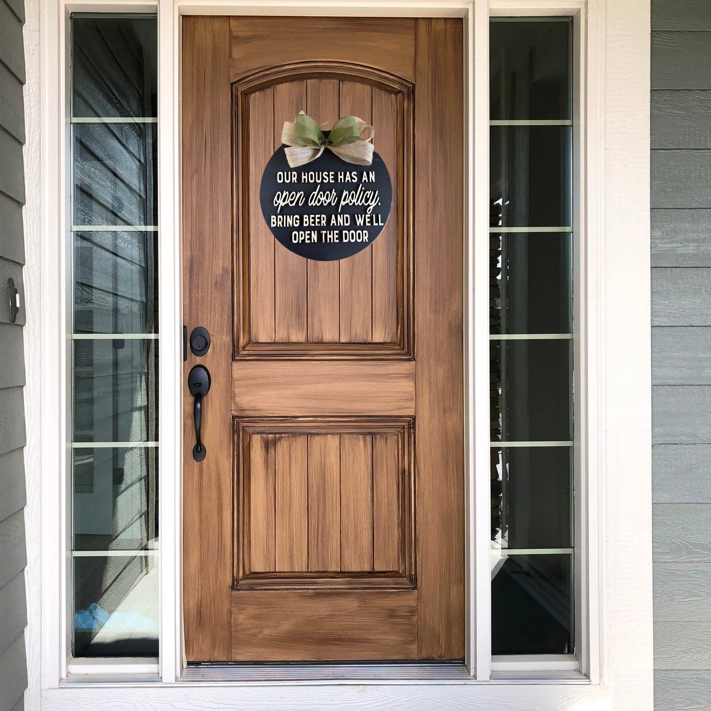 Open Door Policy Door Sign