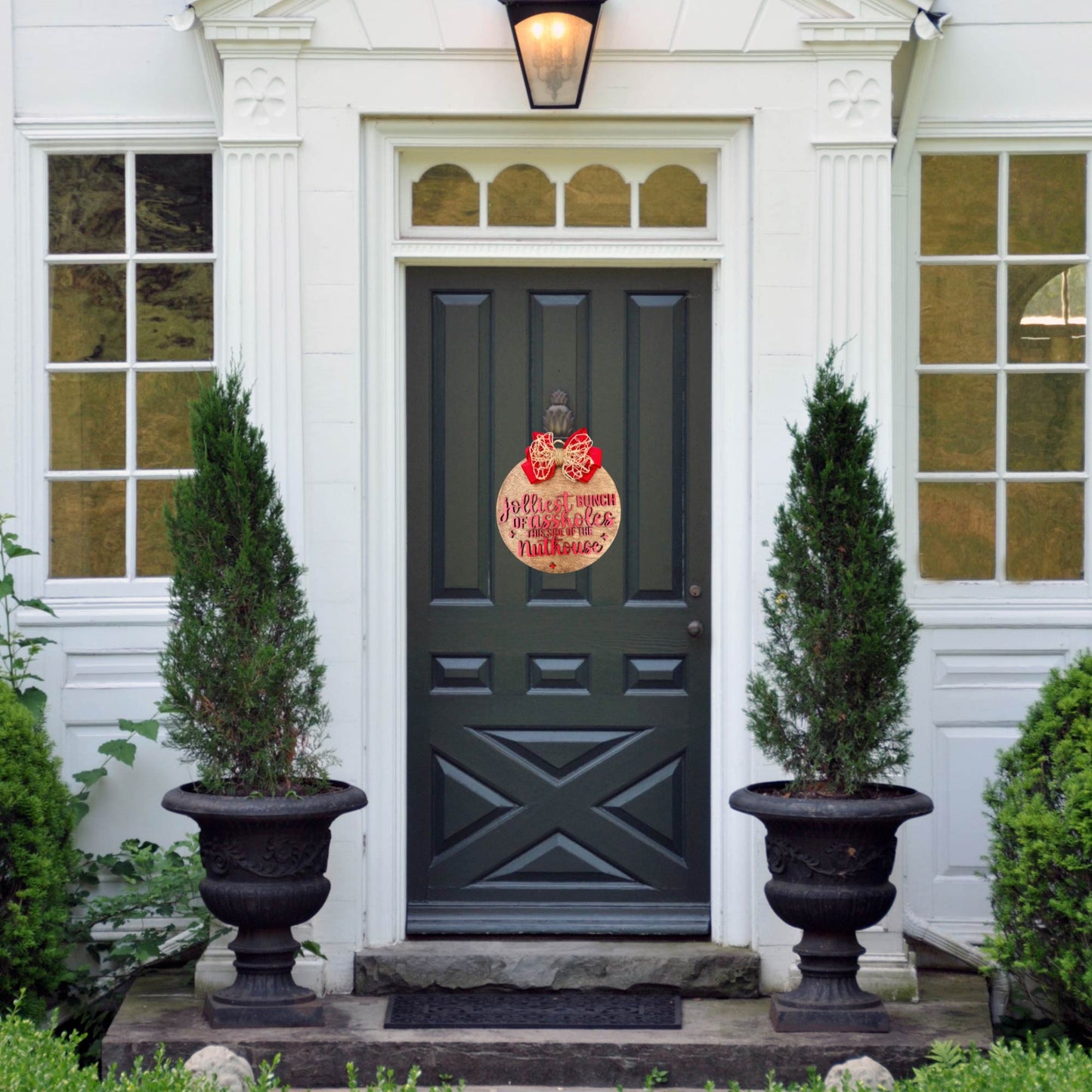 The Jolliest Bunch of Door Sign