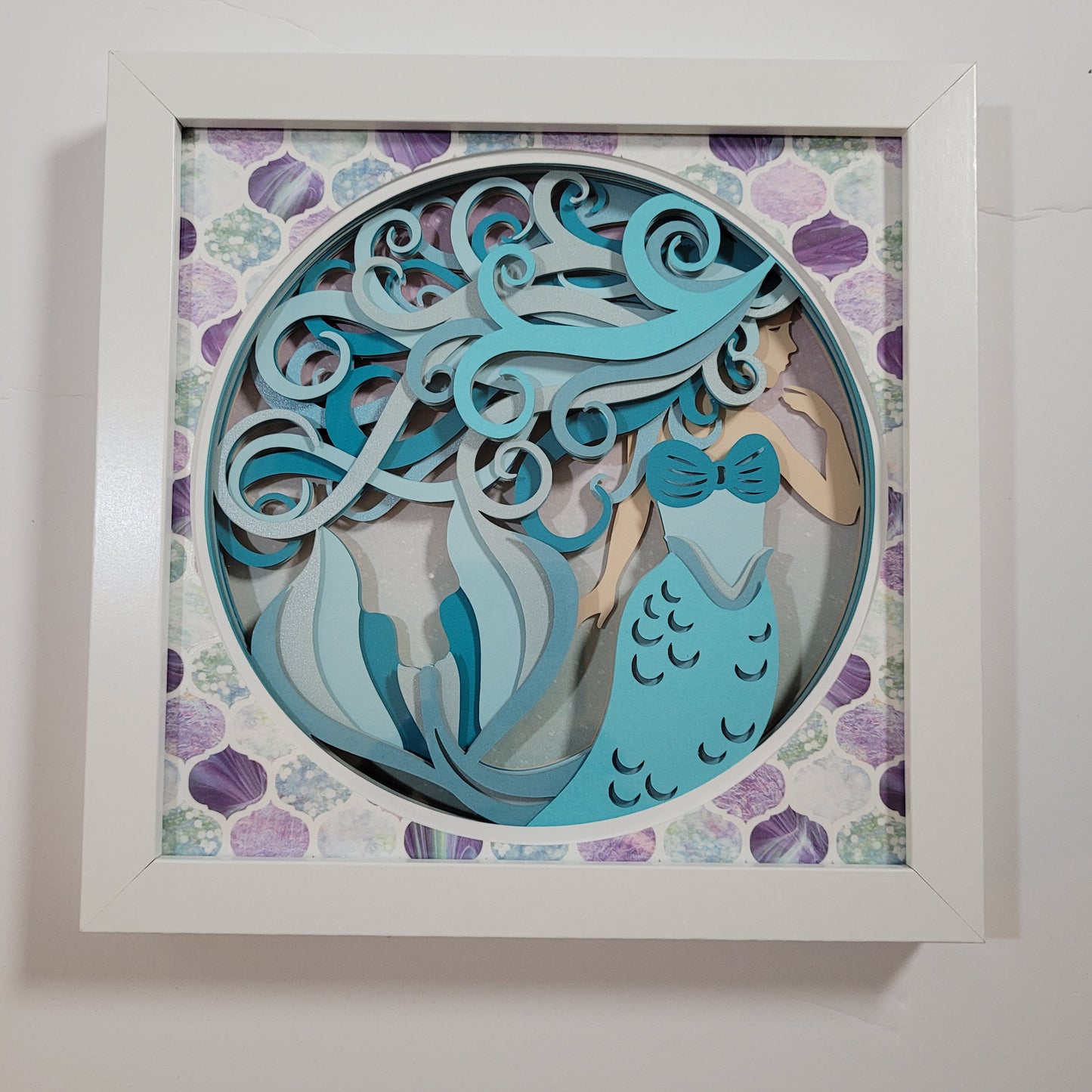 Mermaid shadow box
