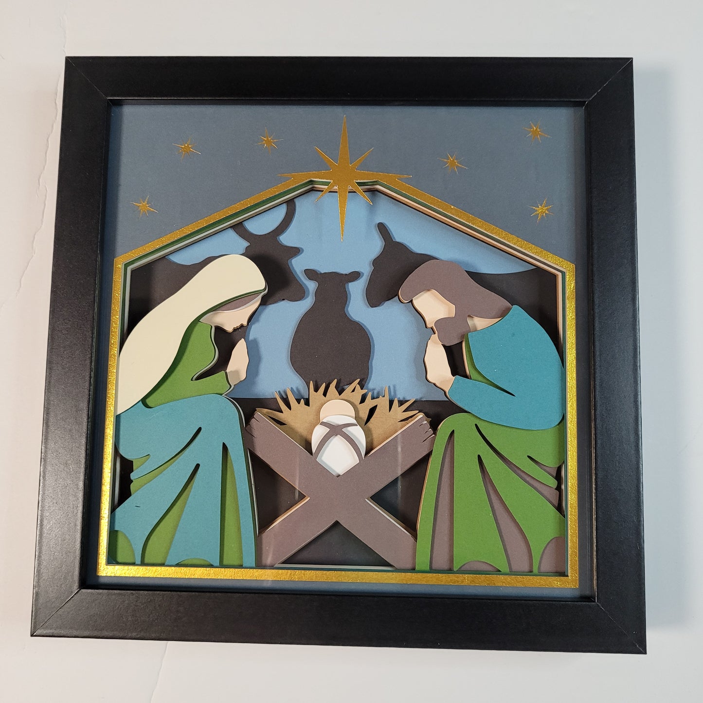 Nativity shadow box