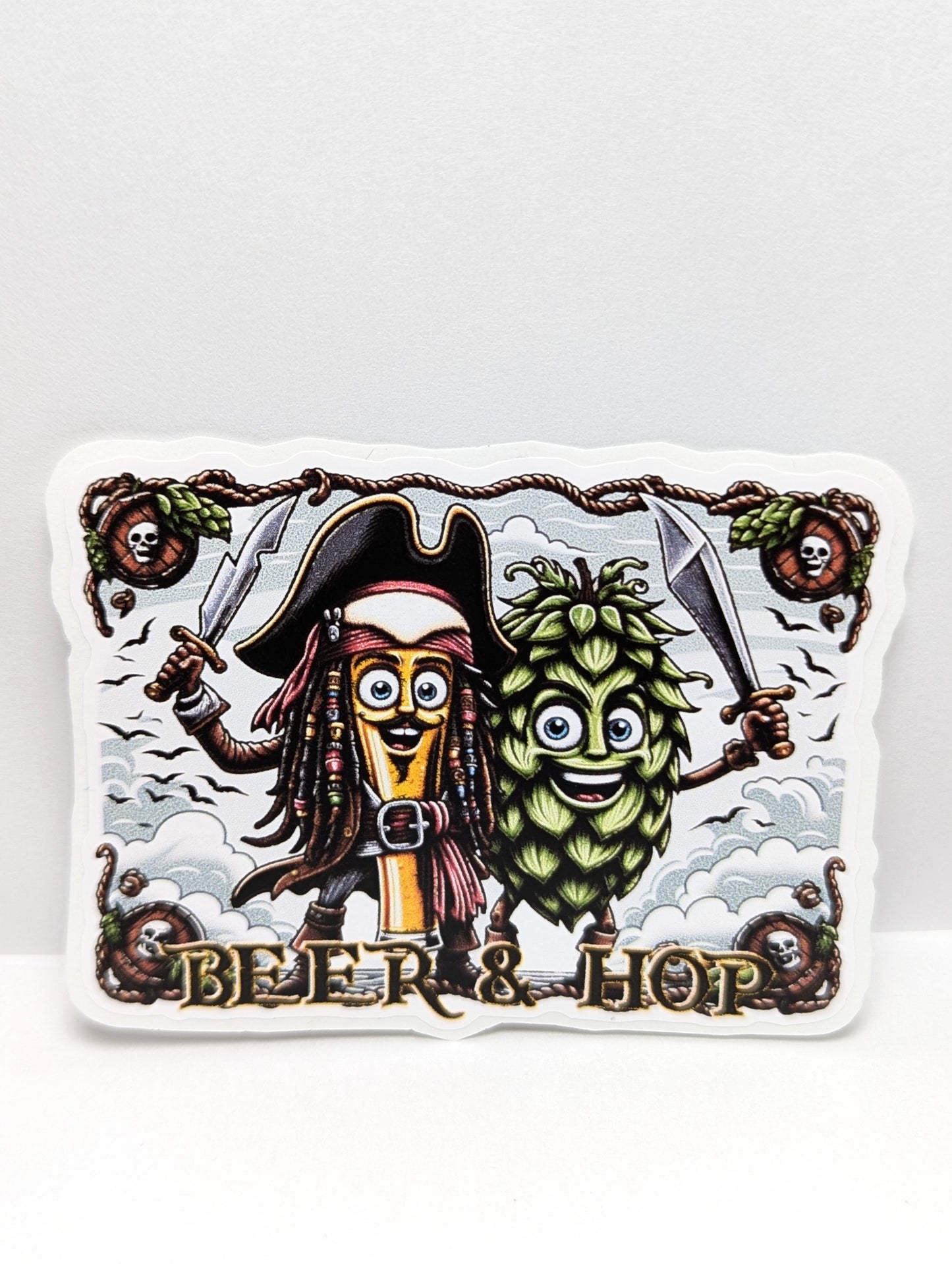 Beer and Hop Pirates Vinyl Sticker