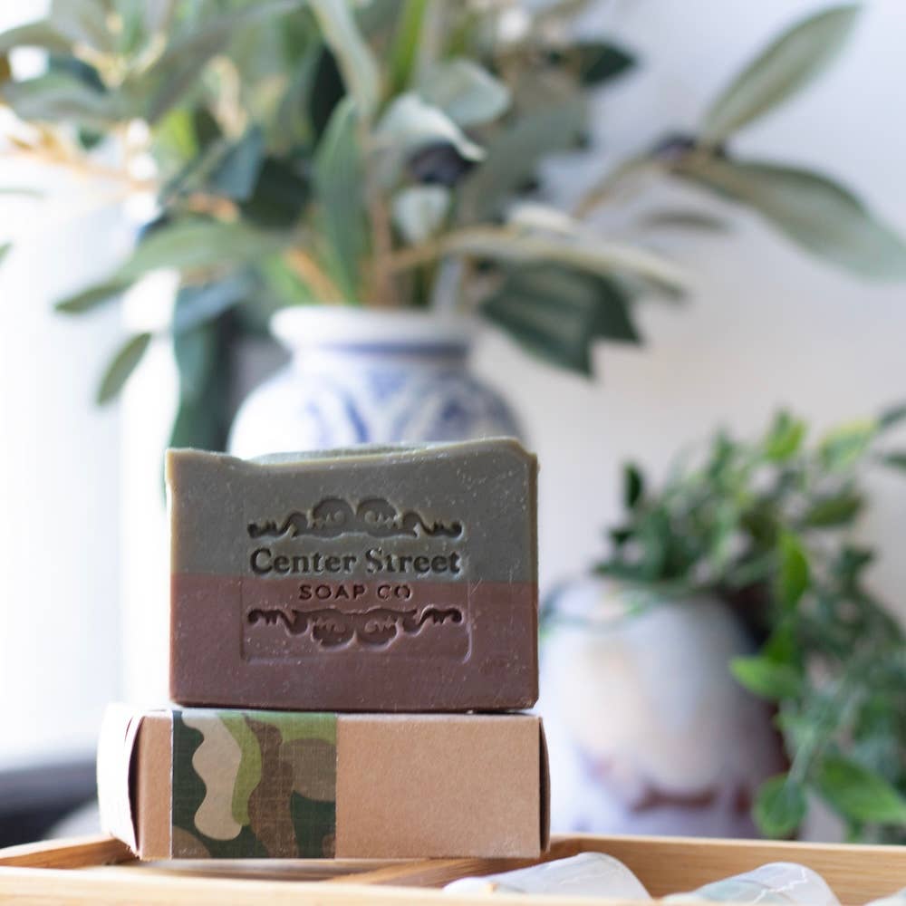 Rugged Vegan Handmade Soap Bar For Men - 4oz