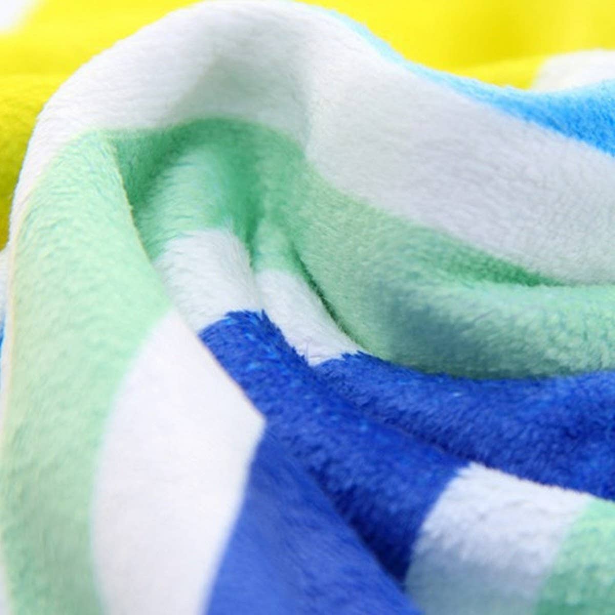 THICKENED BEACH TOWEL WITH PRINTED STRIPES