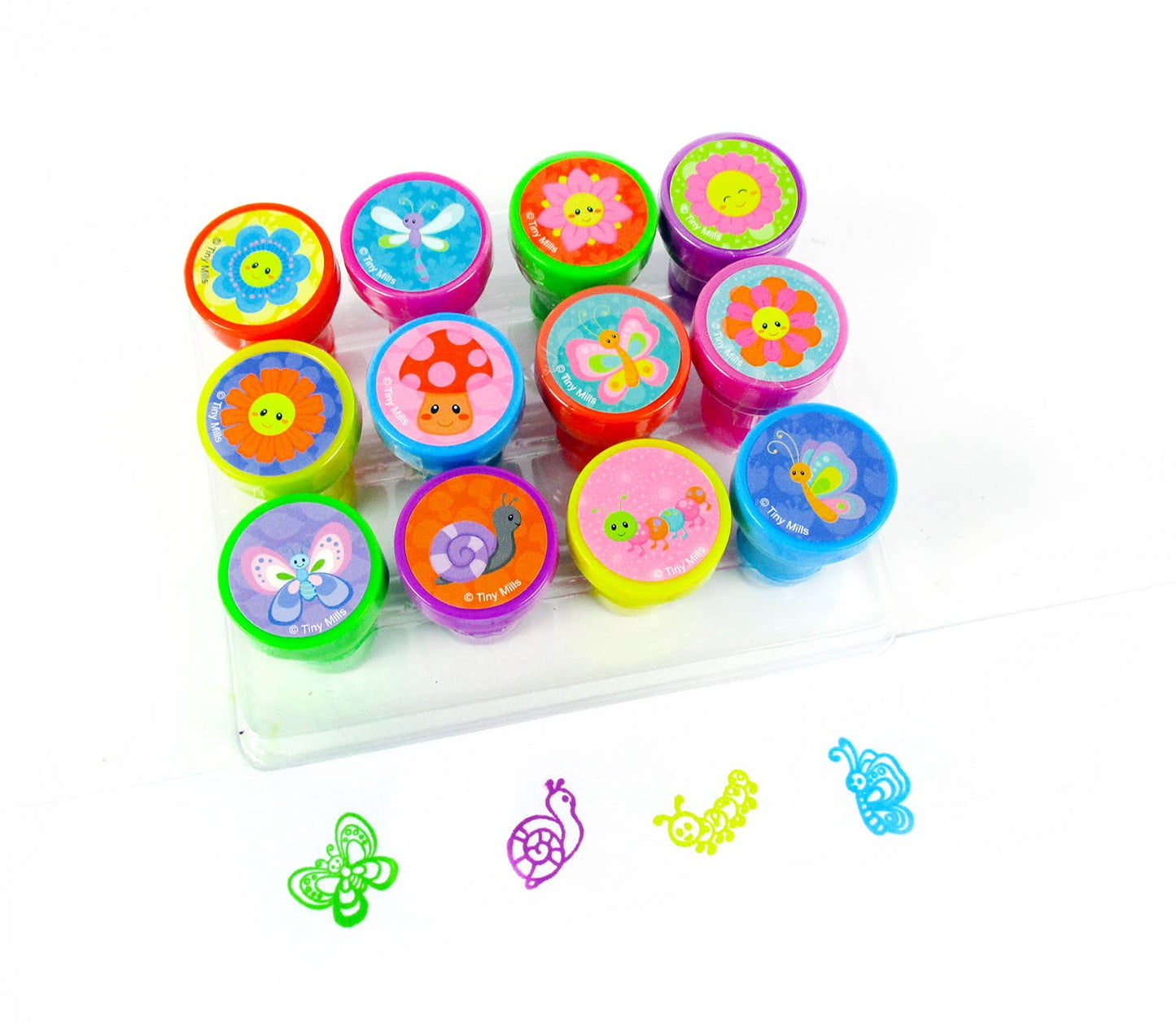 Spring Flowers and Butterflies Stamp Kit for Kids