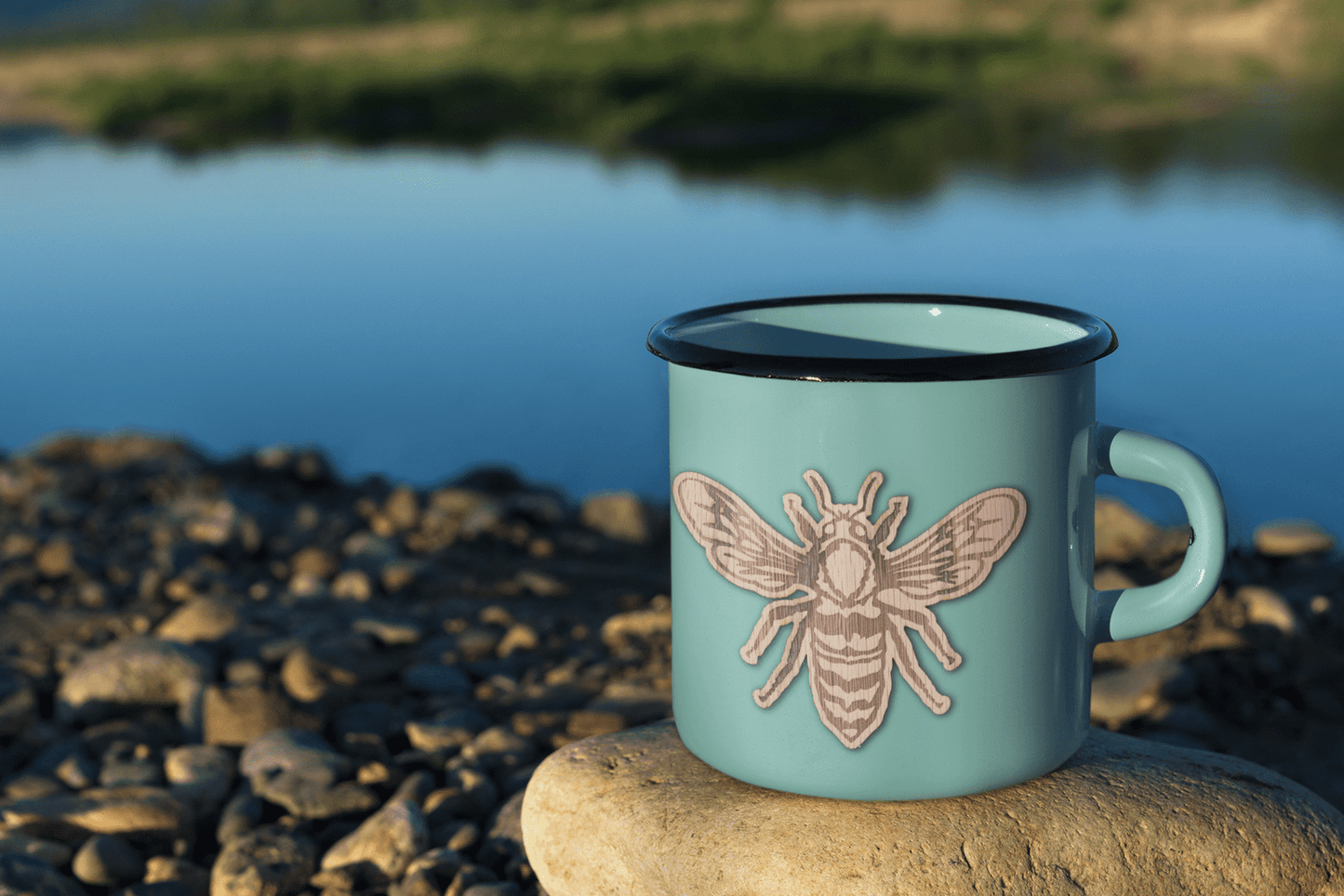 Honey Bee Wooden Sticker | 2
