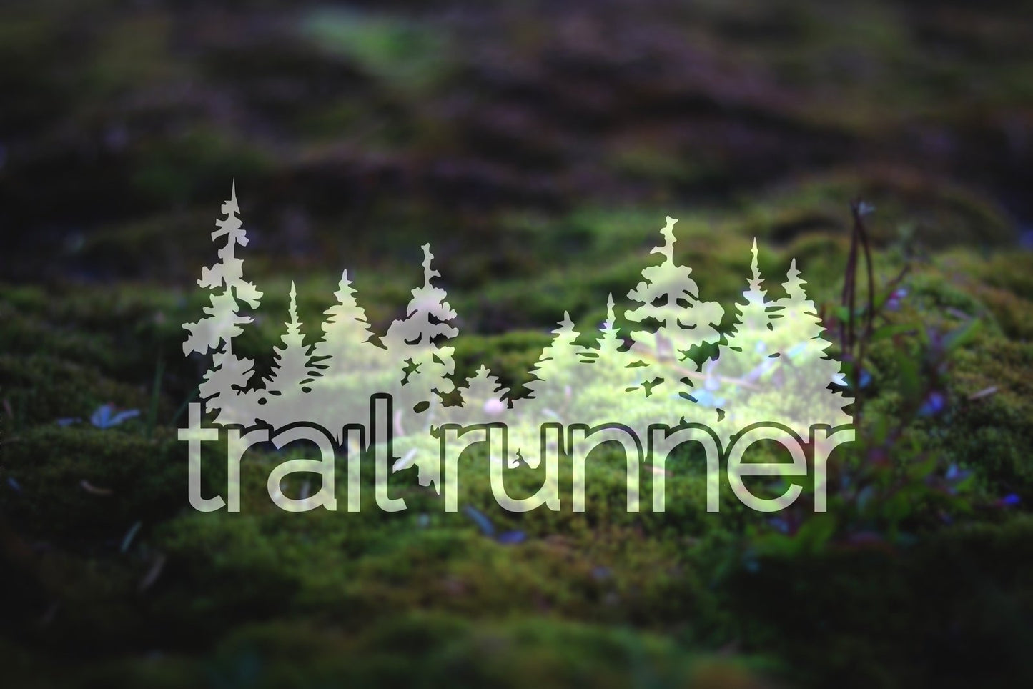 Trail Runner Forest Vinyl Decal | 284