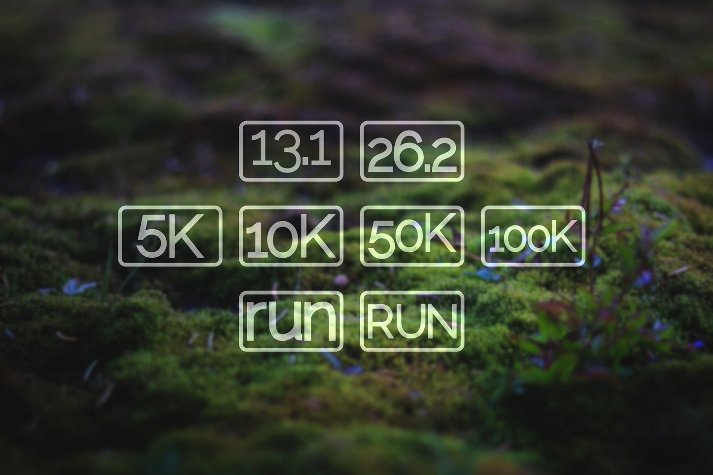 Distance Runner Badge Vinyl Decal | 286