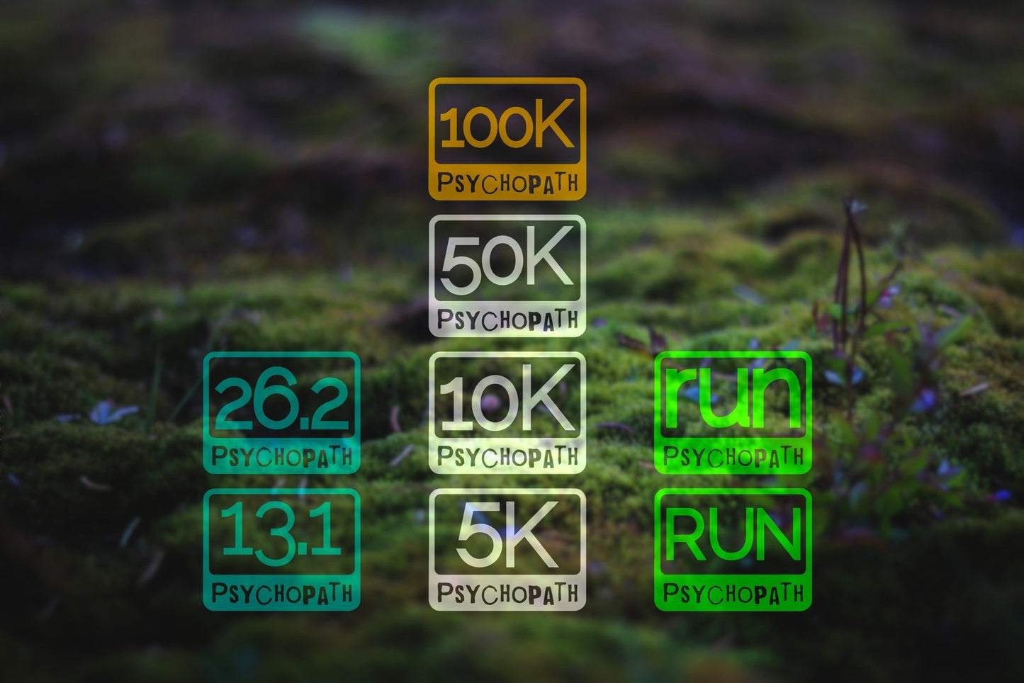 Psychopath Distance Runner Badge Vinyl Decal | 287
