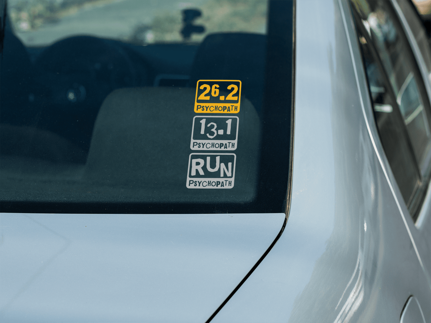 Psychopath Distance Running Badge Vinyl Decal | 289