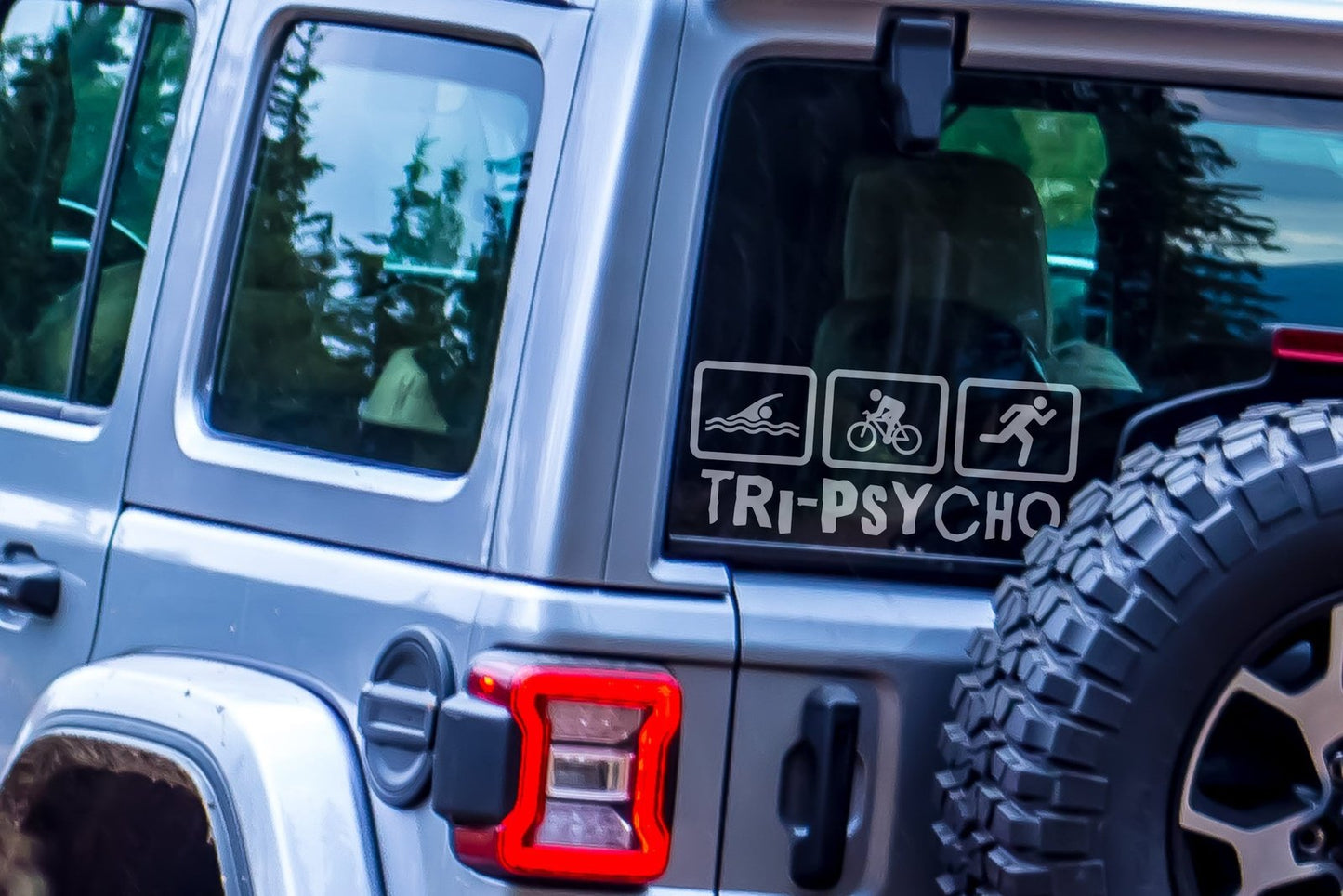 Triathlon Tri-Psycho Vinyl Decal | 291