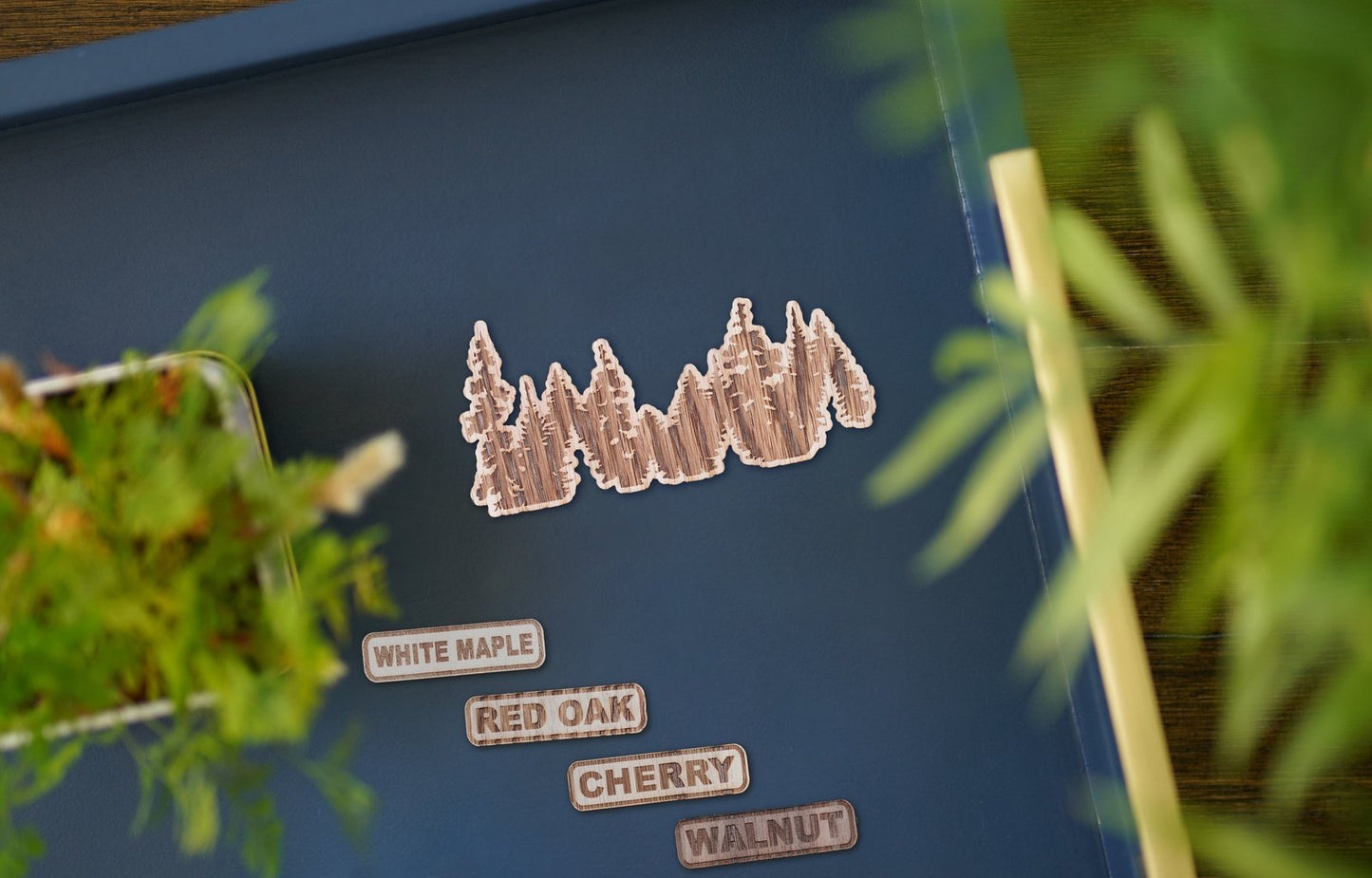 Trees Wooden Sticker | 3