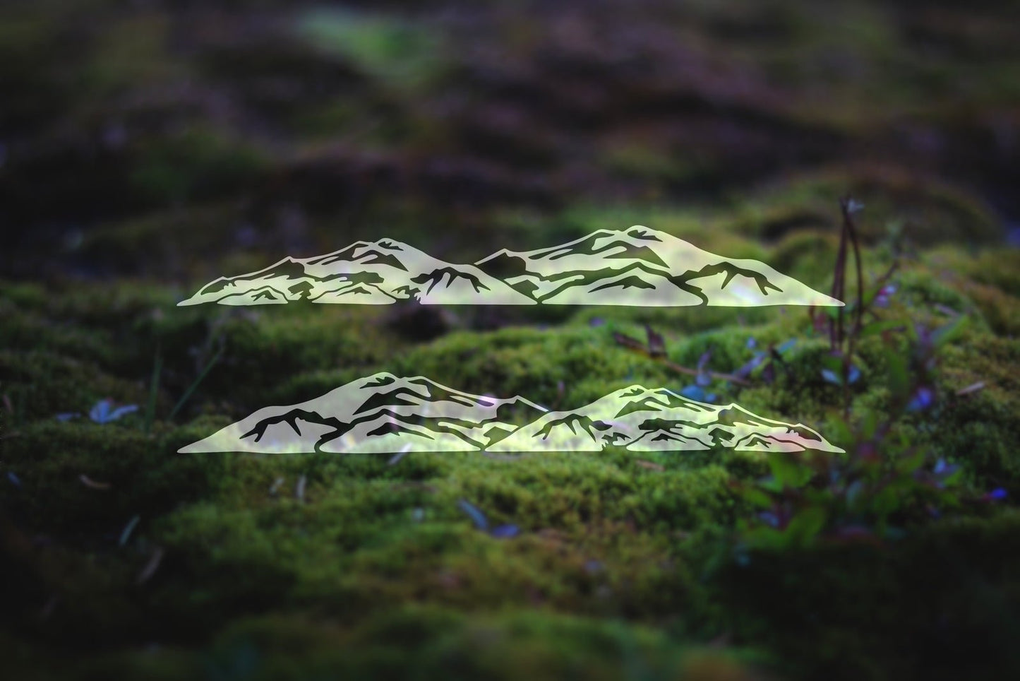 Mirrored Pair of Sand Dunes Vinyl Decals | 305P