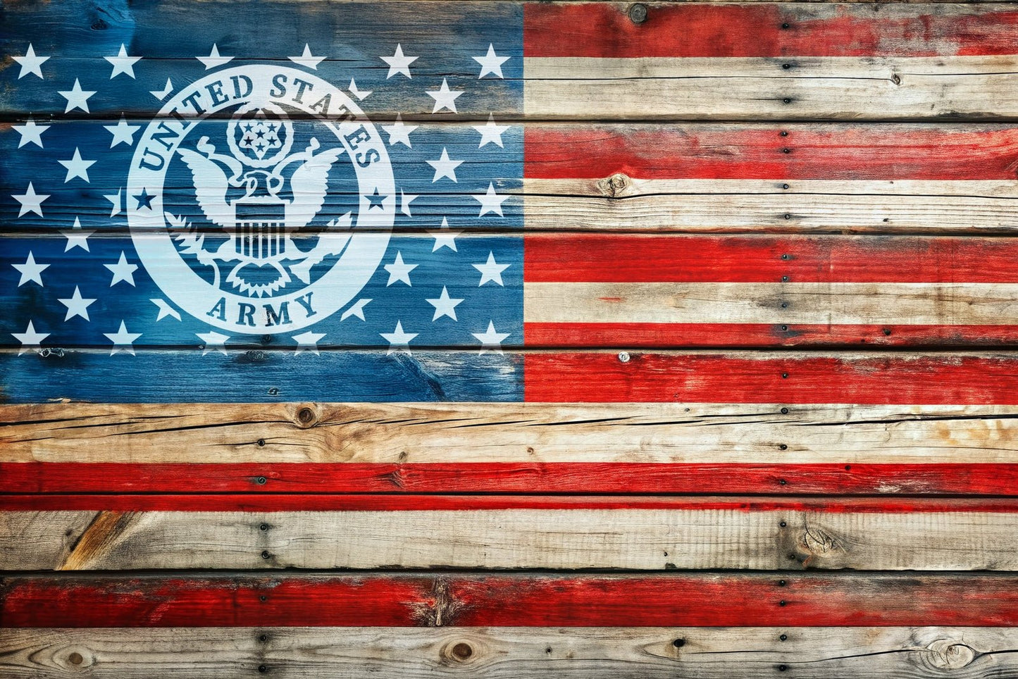 American Flag Army Star Union Vinyl Decal or Stencil | 308
