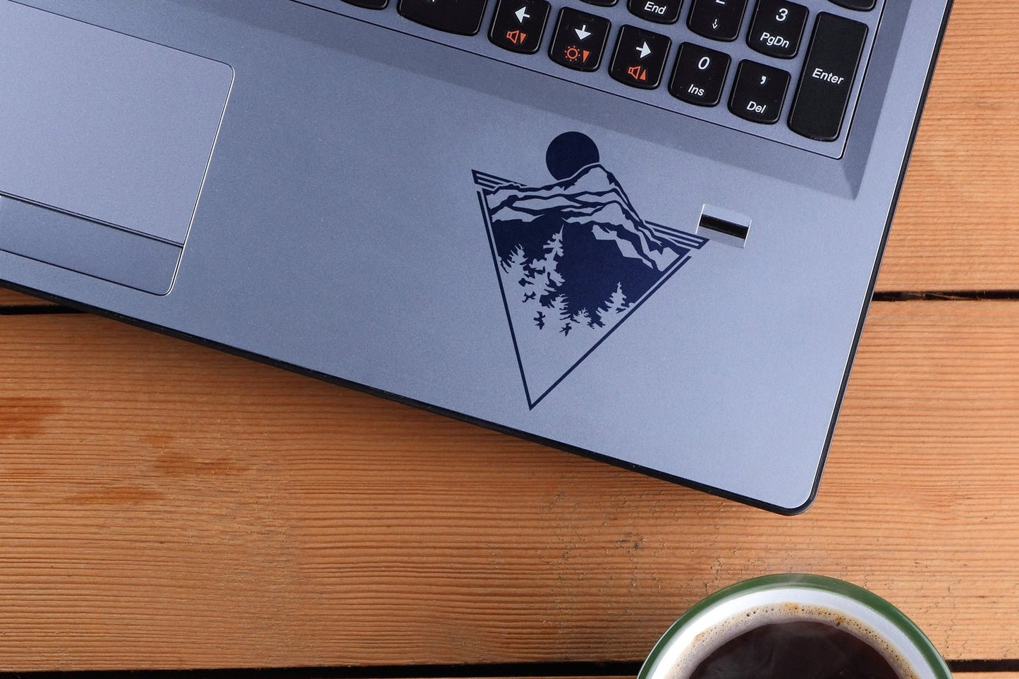 Forest and Mountains Triangle Vinyl Decal | 313