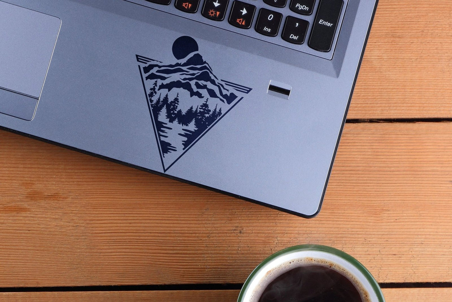 Mountain River Triangle Vinyl Decal | 316
