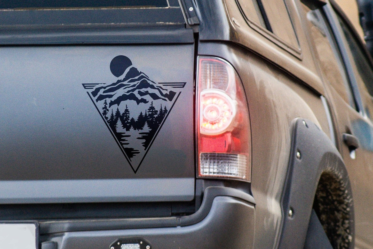 Mountain River Triangle Vinyl Decal | 316