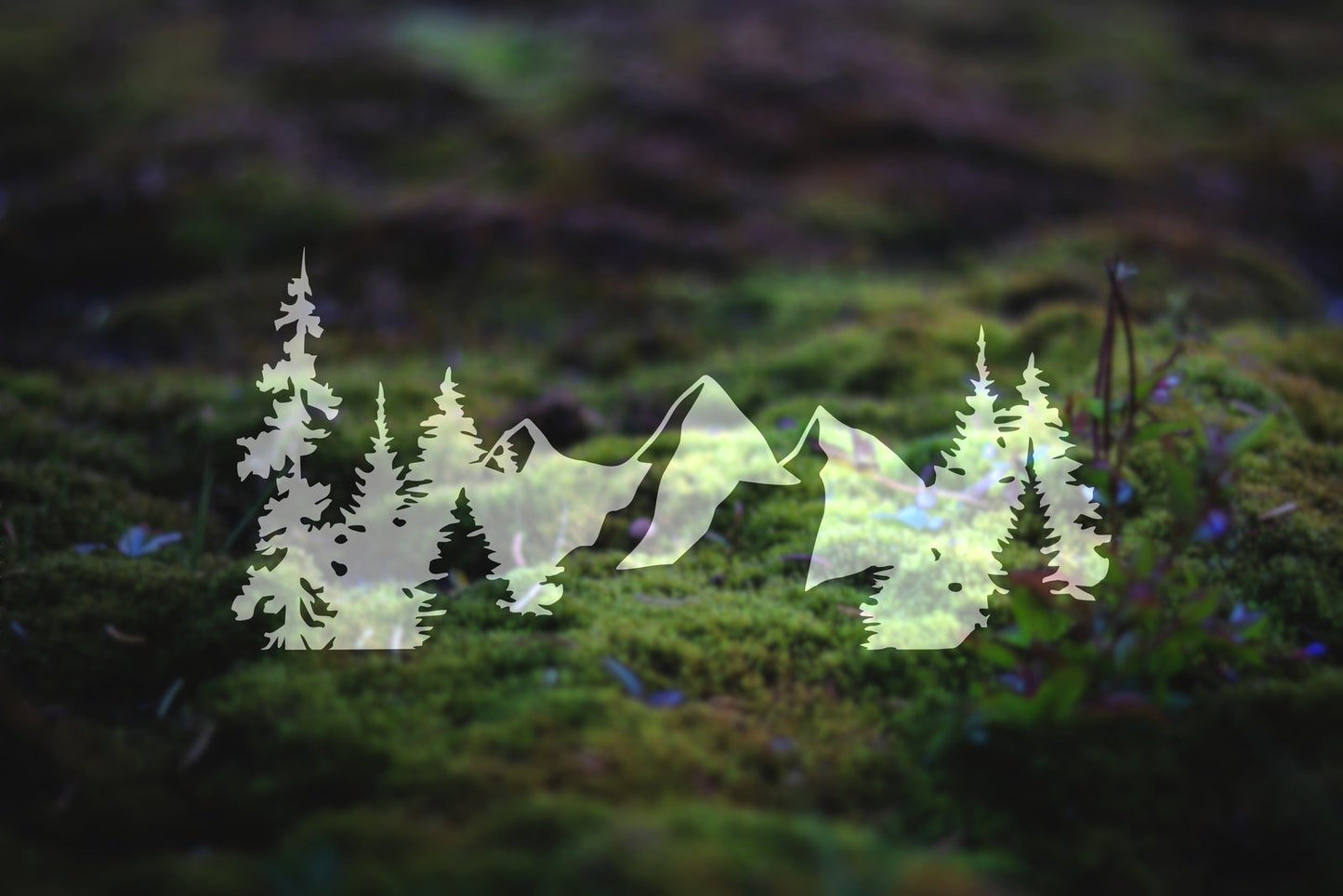 Mountains and Trees Vinyl Decal | 34