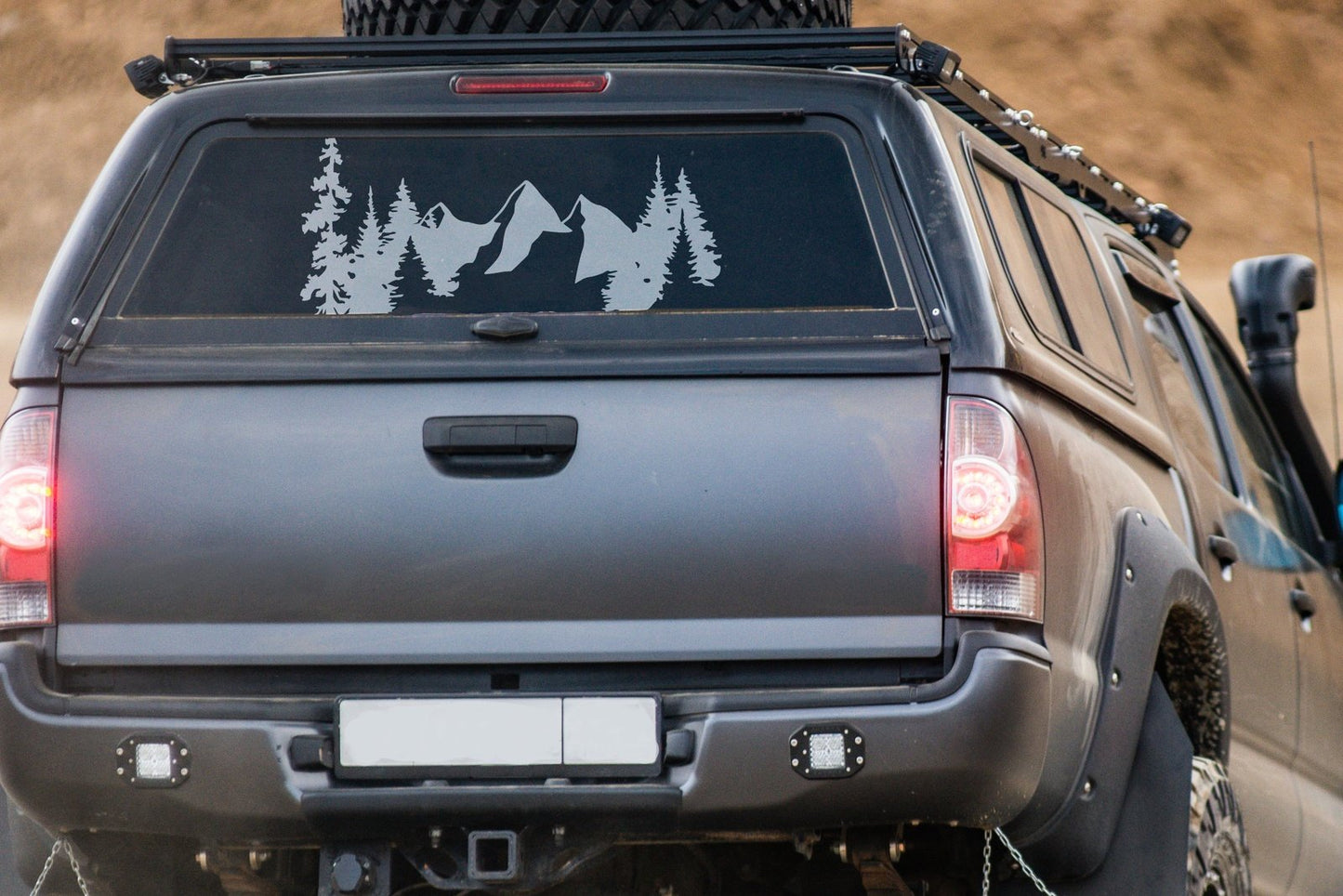 Mountains and Trees Vinyl Decal | 34