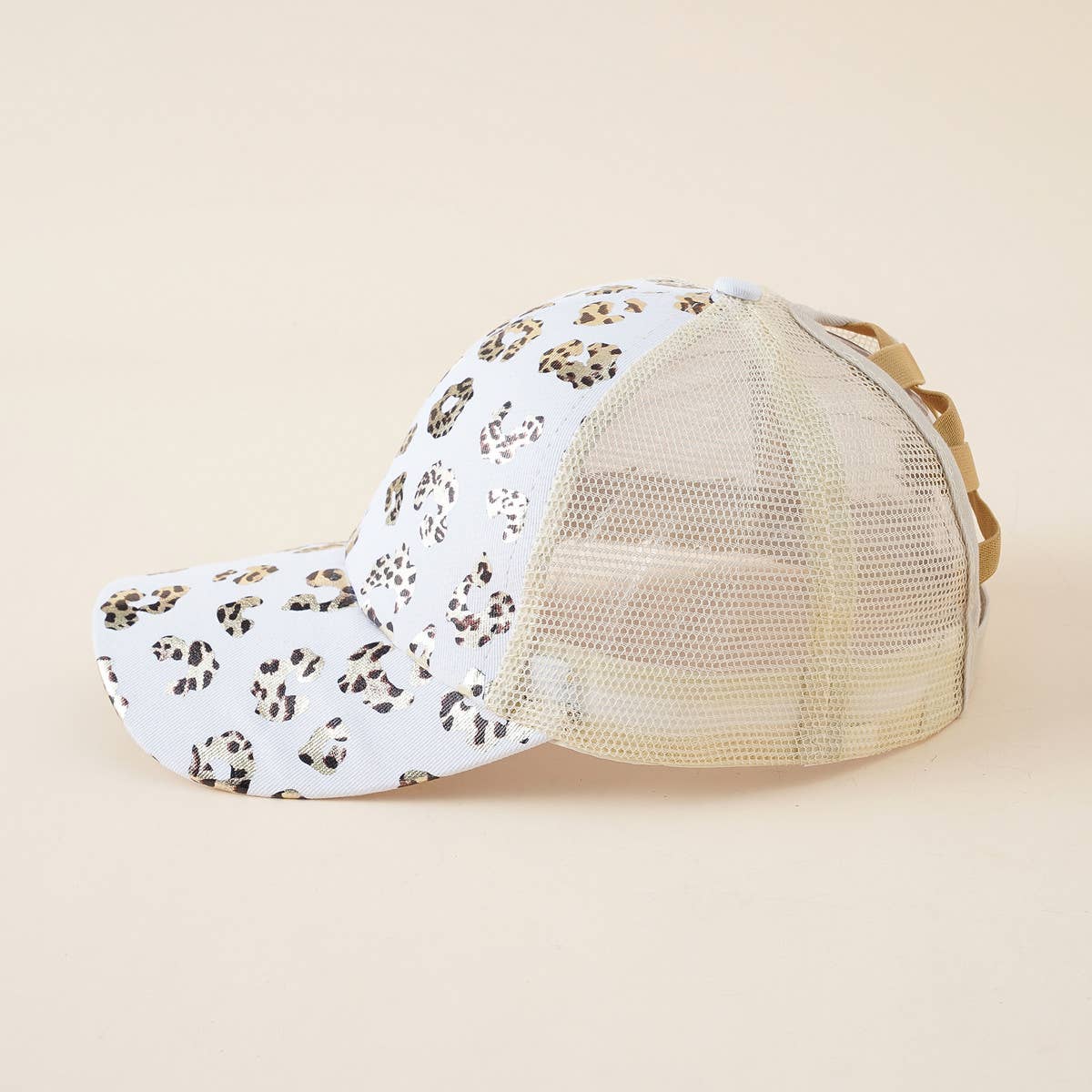 LEOPARD PRINT BASEBALL CAP
