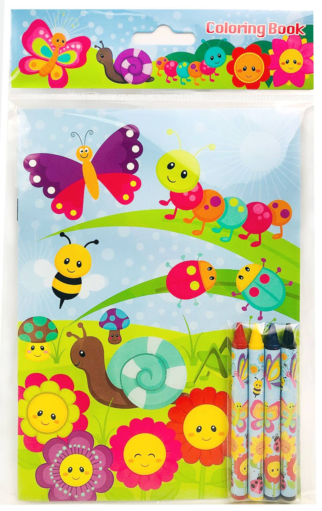 Spring Coloring Books with Crayons Party Favors