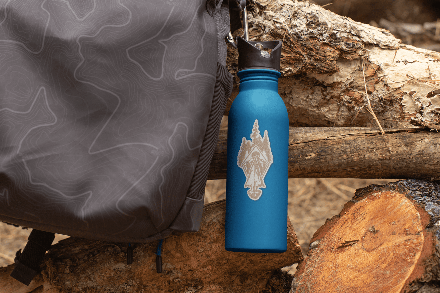 Mountain Arrowhead Wooden Sticker | 4