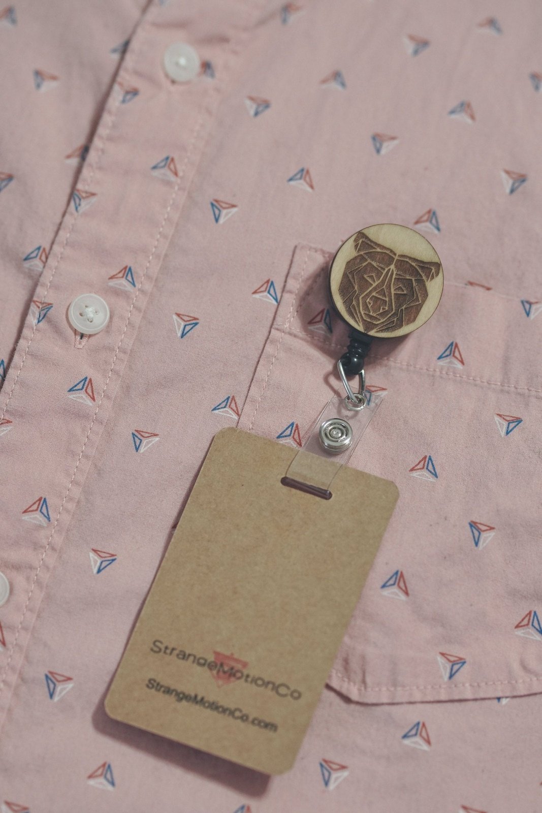 Geometric Bear Badge Reel | 41