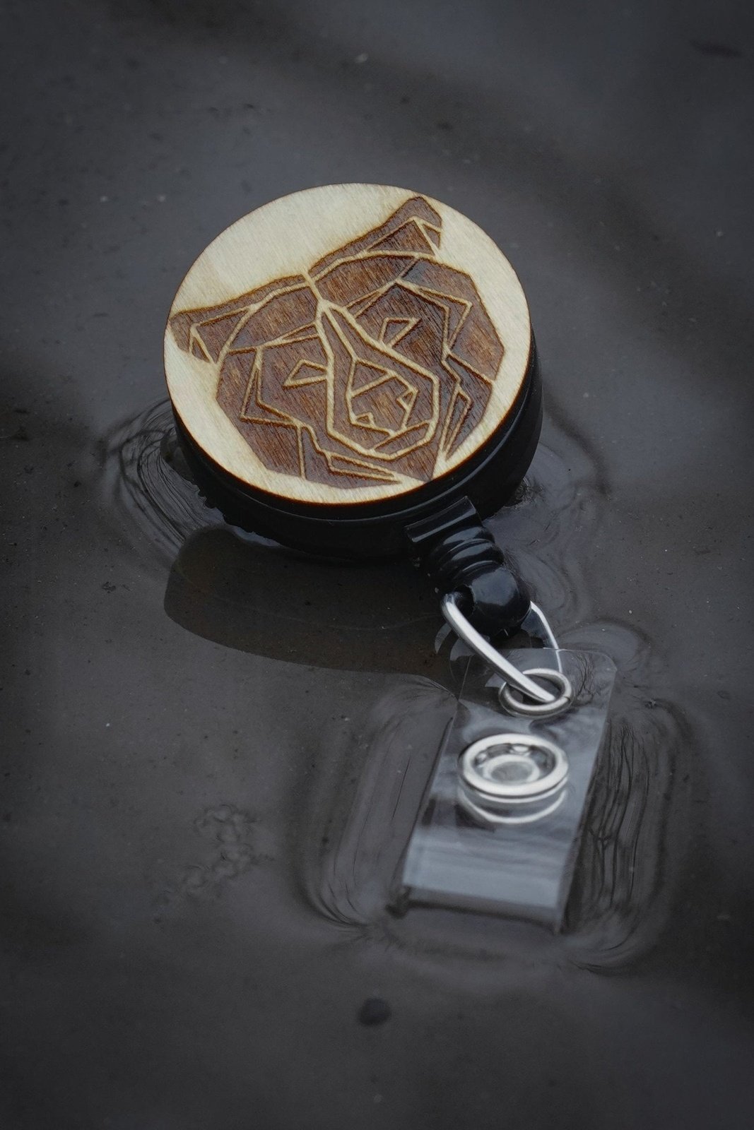 Geometric Bear Badge Reel | 41