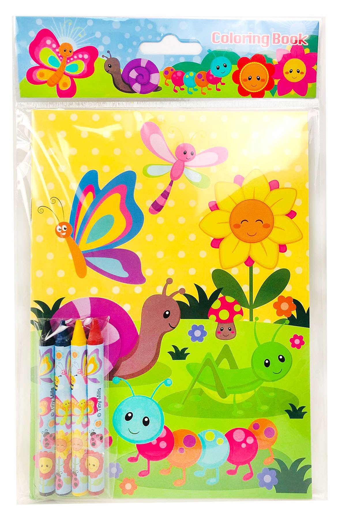 Spring Coloring Books with Crayons Party Favors