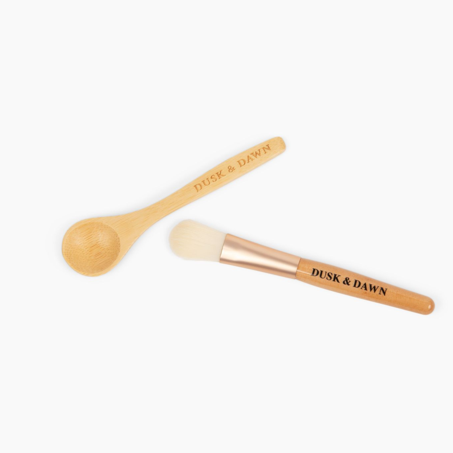 Brush + Spoon Set for Clay Mask Application