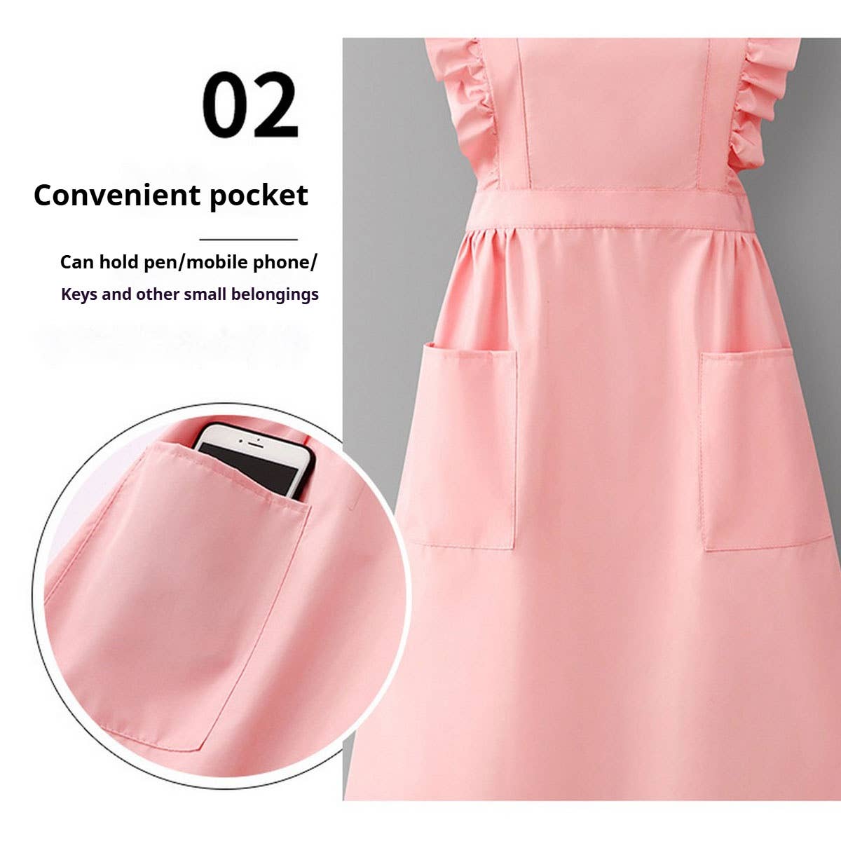 Solid Color Waterproof Work Apron