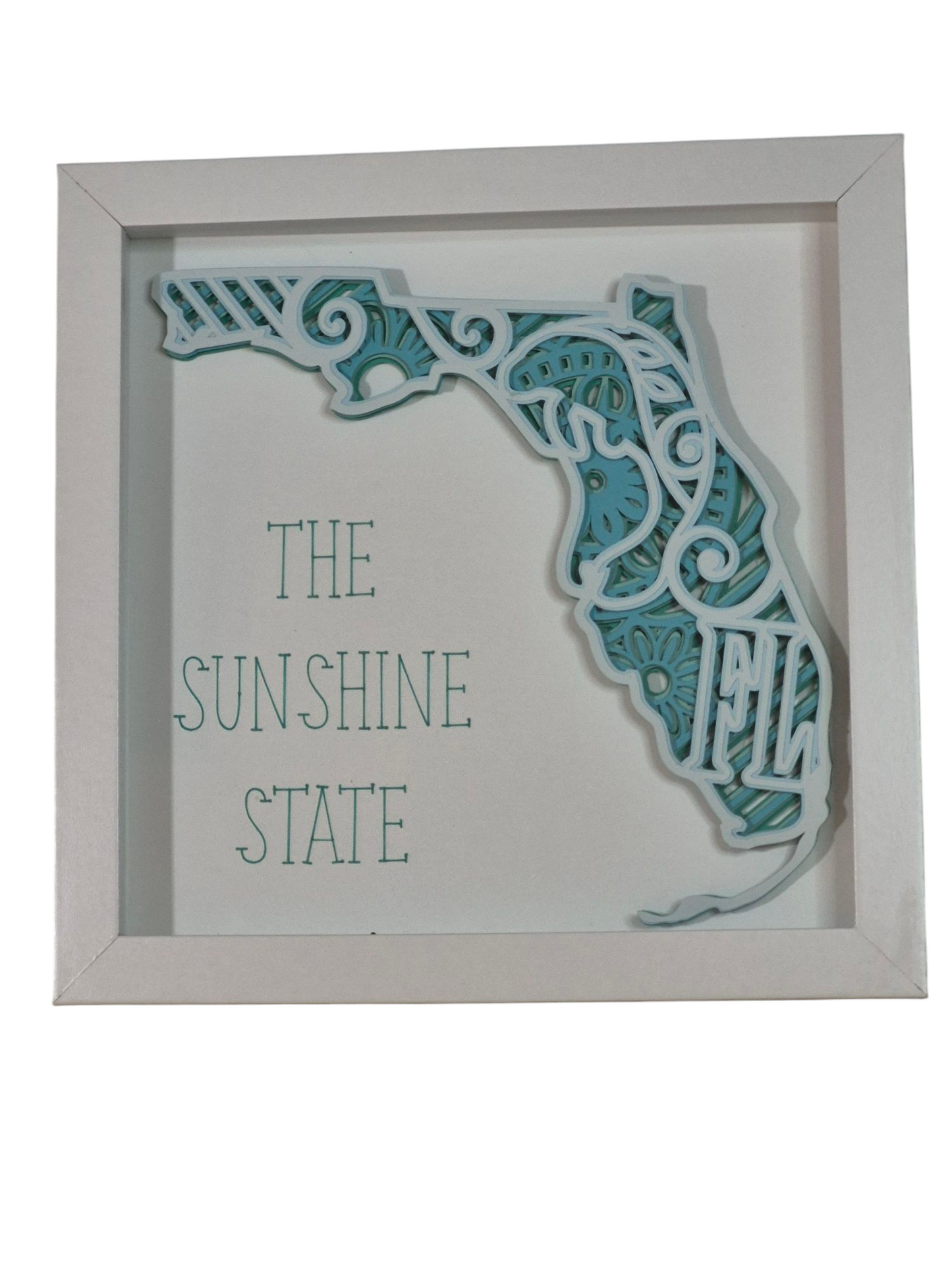 3D Sunshine state shadow box