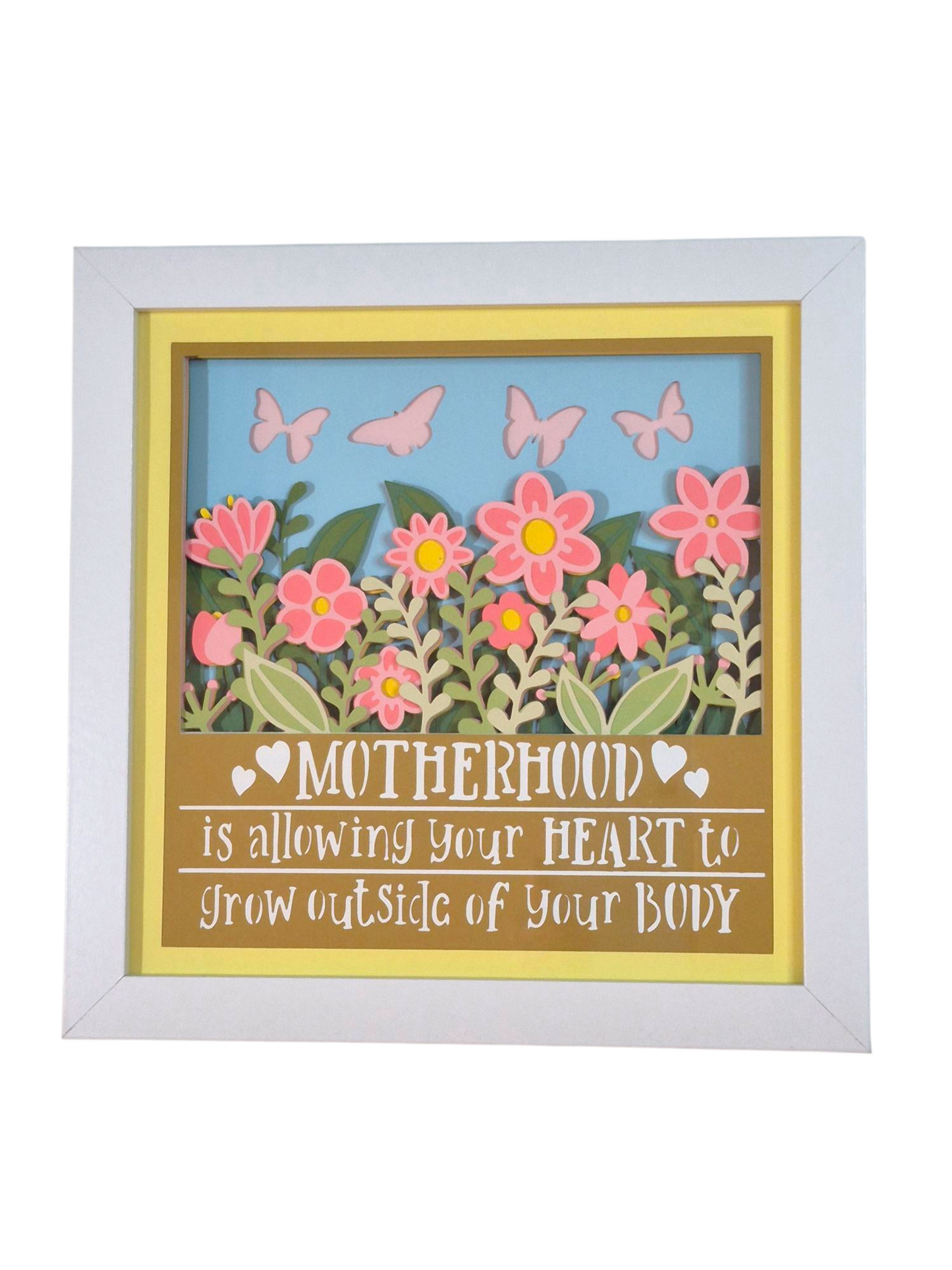 3D Motherhood shadow box