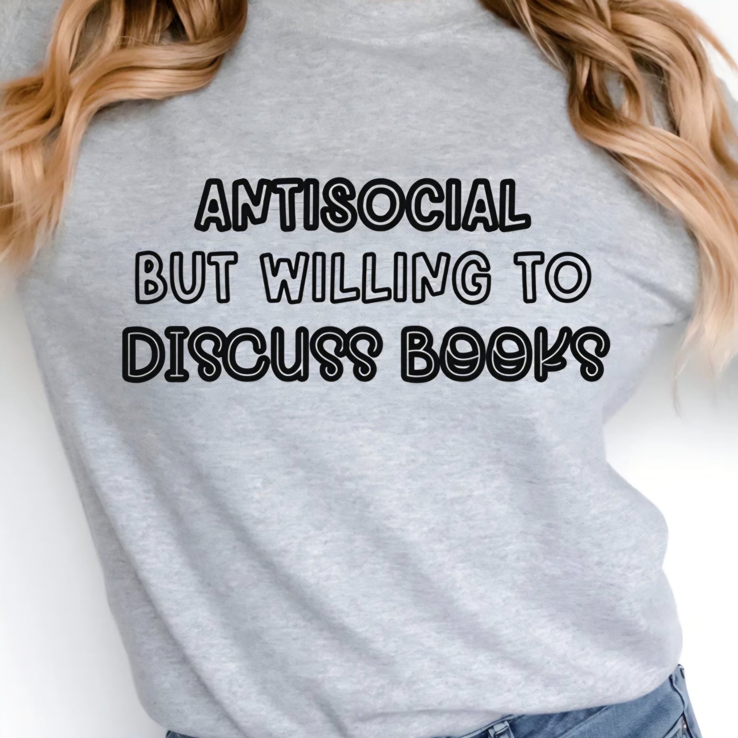Unisex - ANTISOCIAL BUT WILL DISCUSS BOOKS
