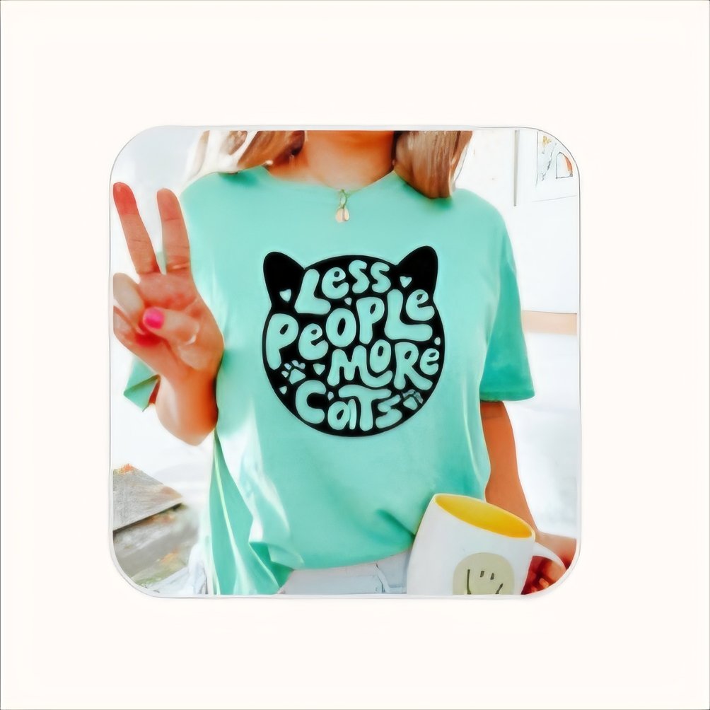 Unisex - LESS PEOPLE MORE CATS