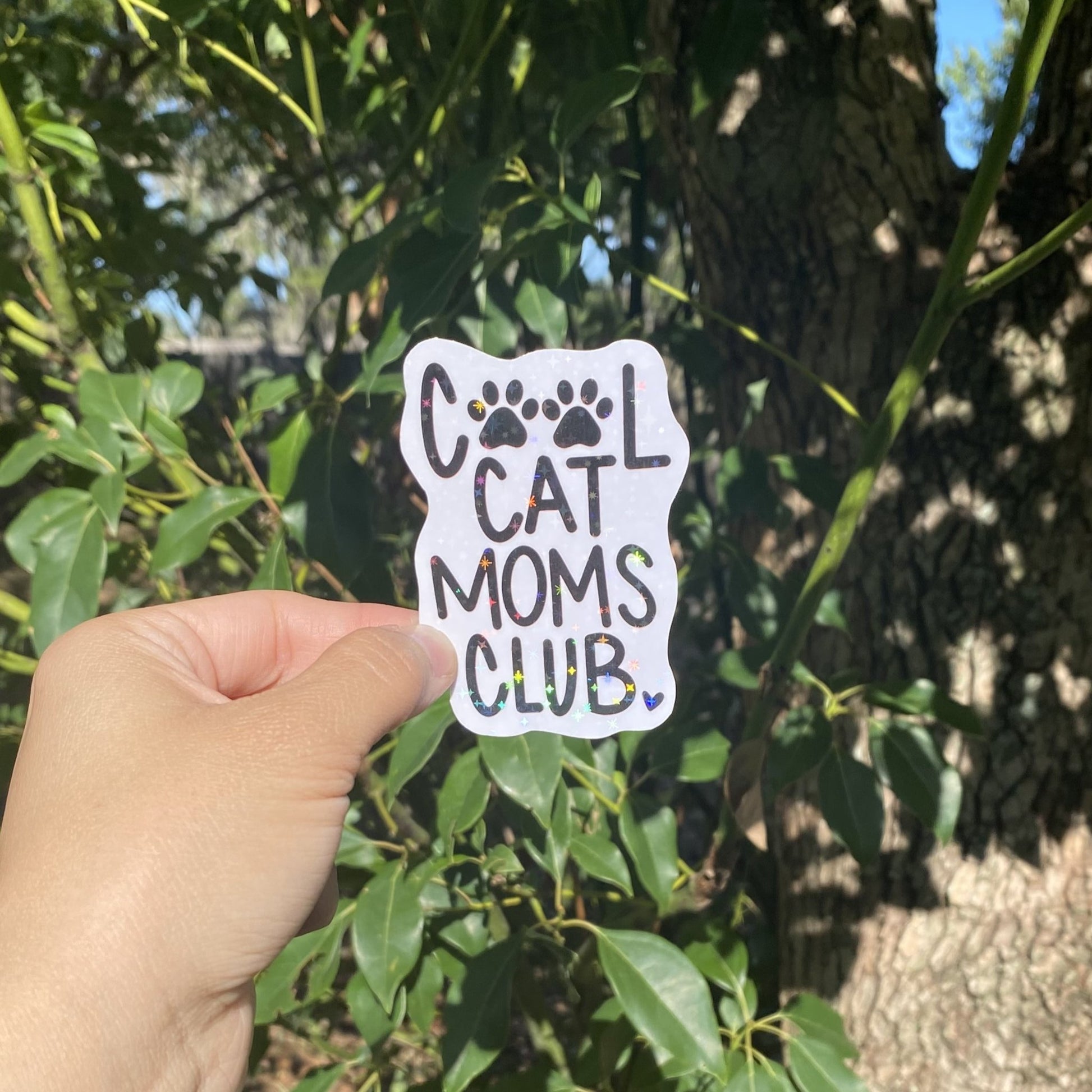 Cool Cat Moms Club Sticker - 1