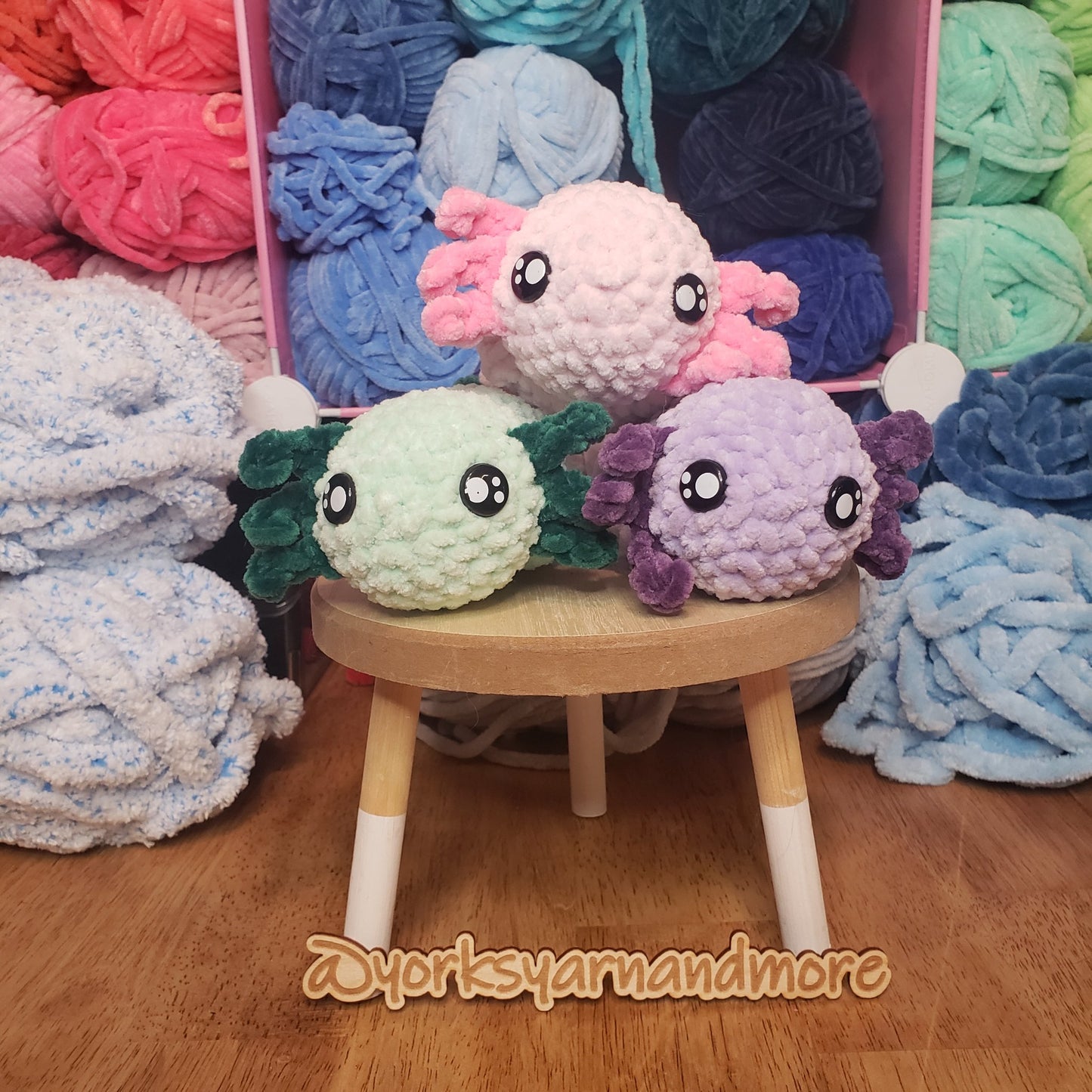 Axolotl crochet plush: Handmade - 5