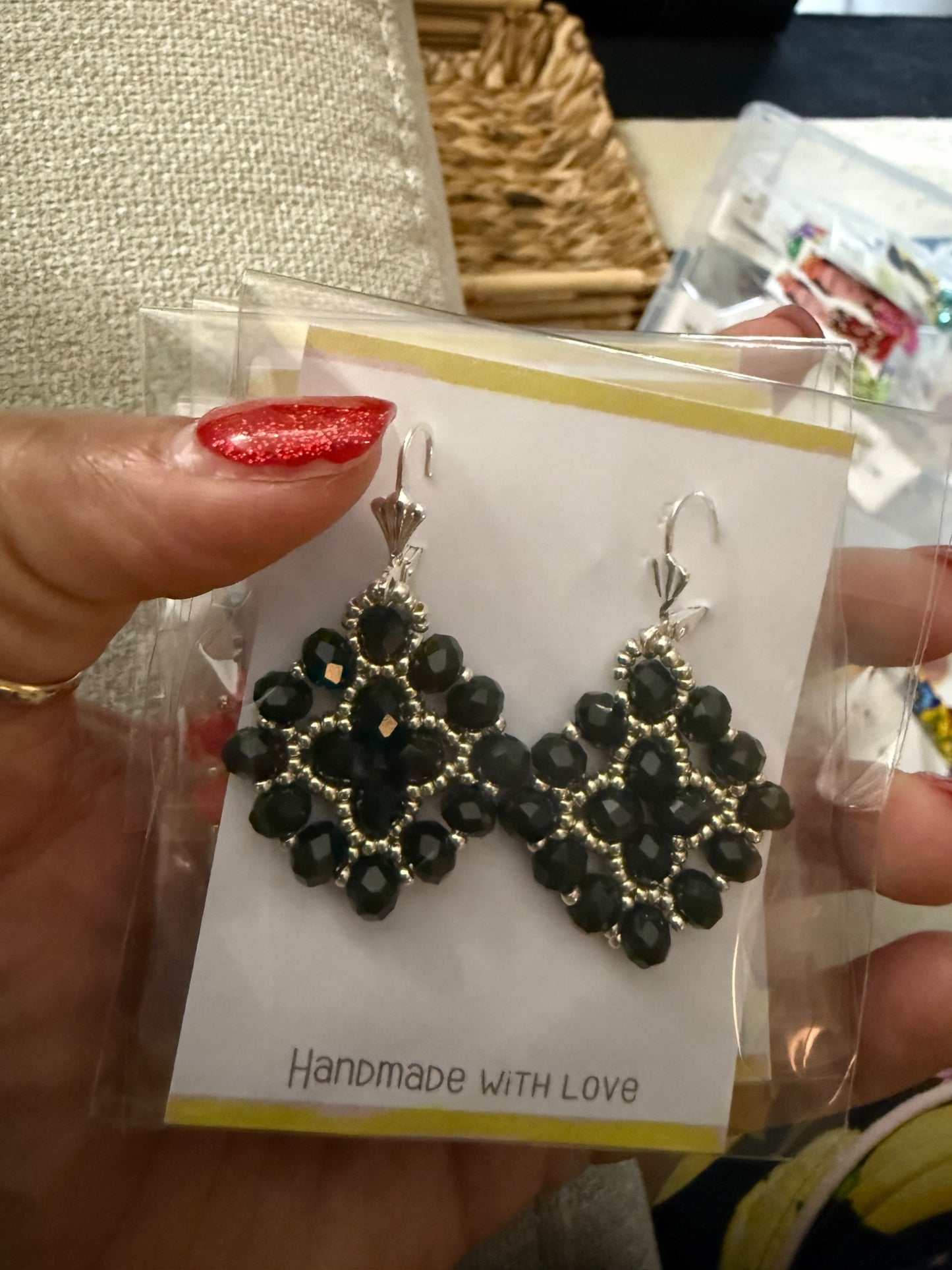 Diamond Shaped Earrings - 1