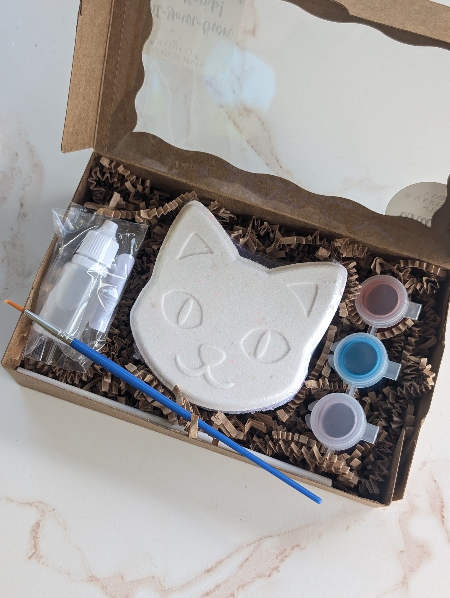 Paint-Your-Own Kitty Cat Bath Bomb - 1