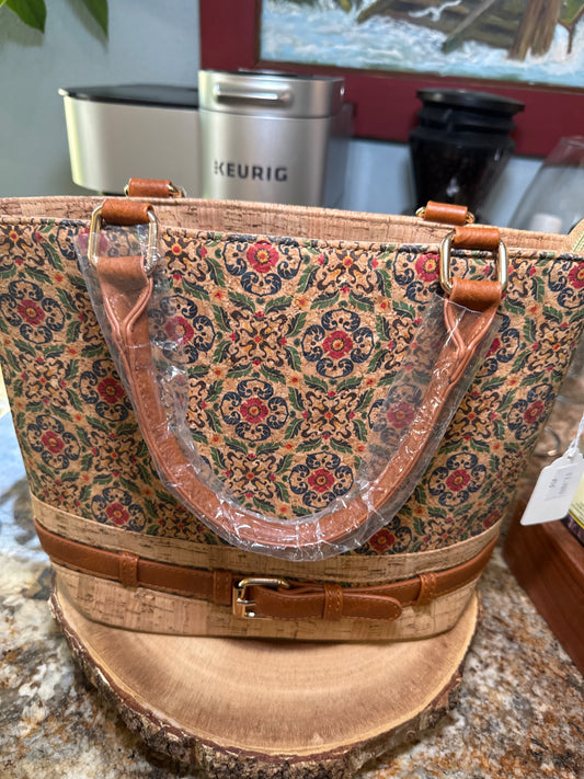 Cork Bag 2 Leather Straps - 1