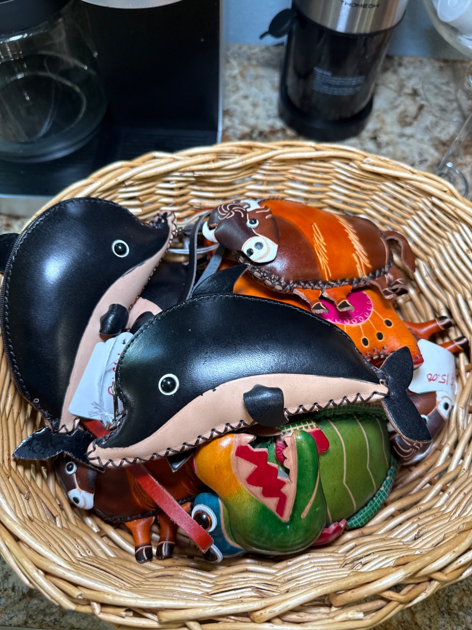 Leather Animal Coin Wallet - 1