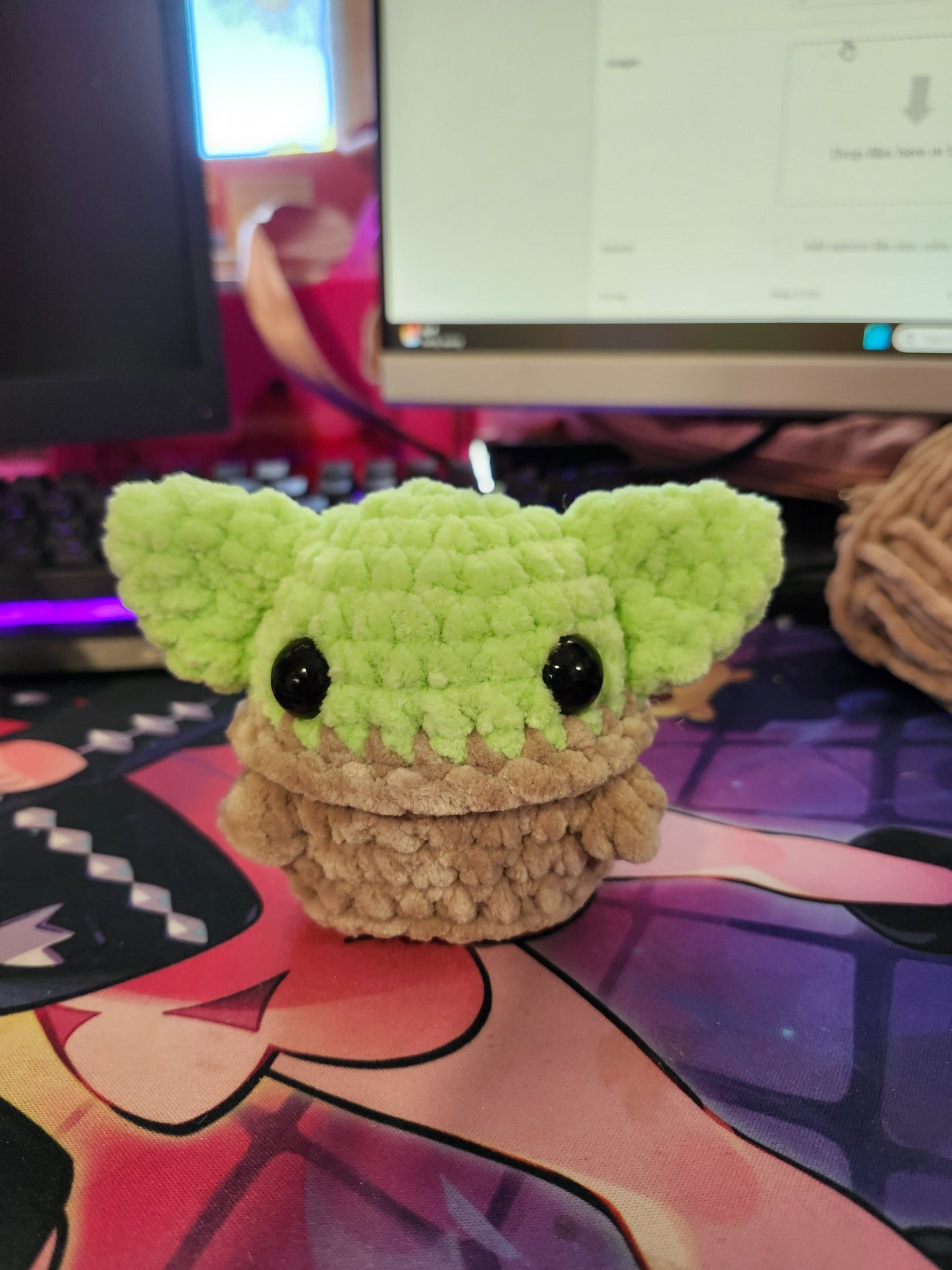 Baby Yoda Crochet Plush: Handmade - 1